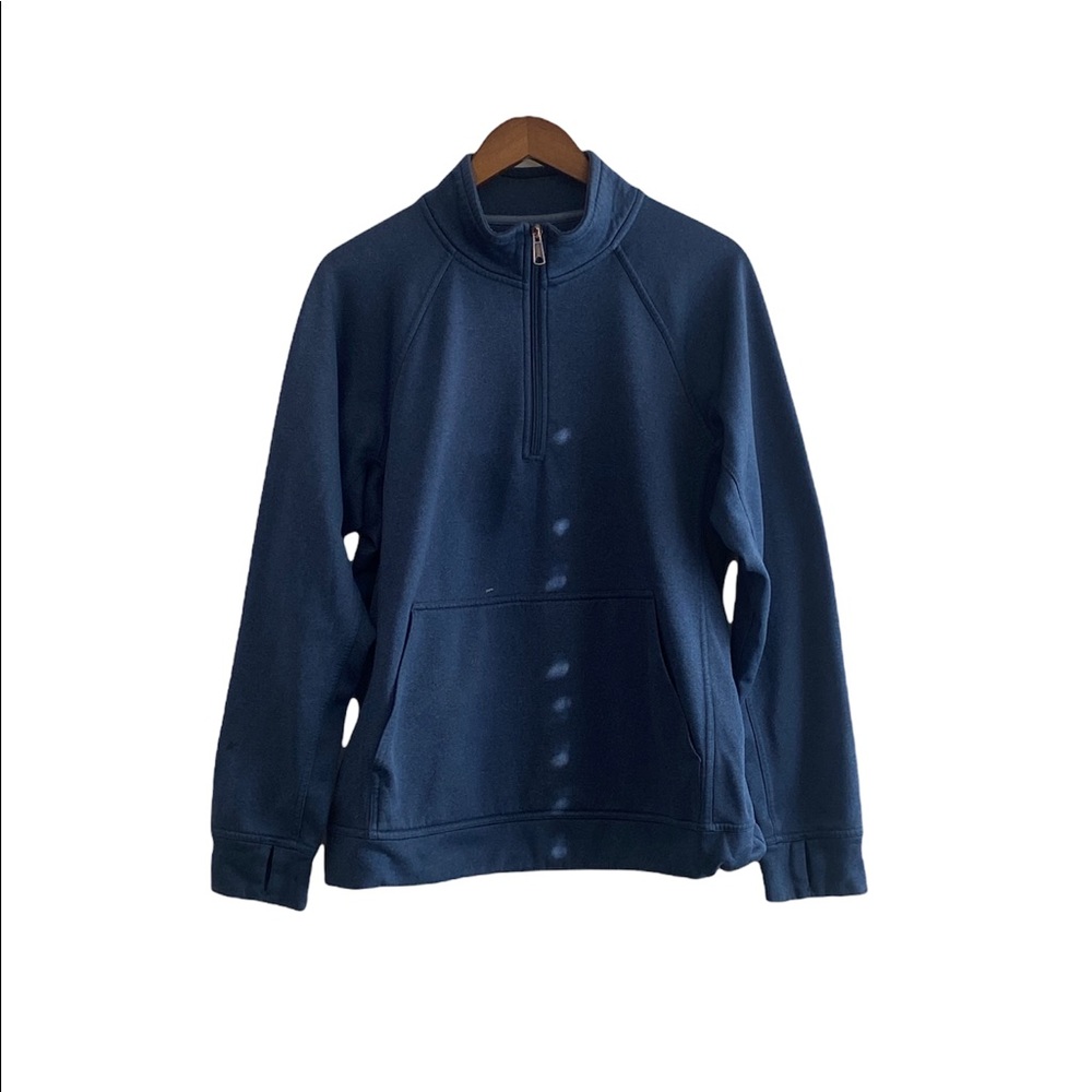 Unisex Duluth Trading Co. Solid Blue 1/4 Zip Up